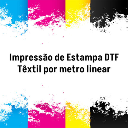 Impressão de Estampa DTF Têxtil por metro linear